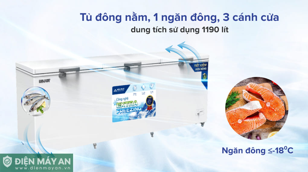 Tủ đông Hòa Phát 1190 lít HPF AD61190